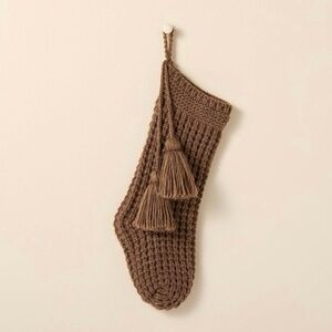 Waffle Knit Christmas Stocking Brown - Hearth & Hand™ with Magnolia